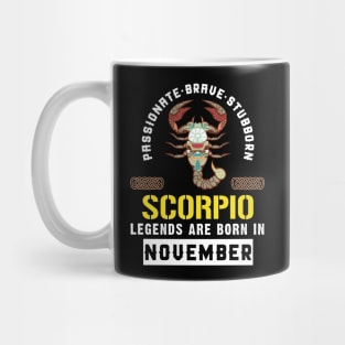 Zodiac Scorpio: Born In November Mug